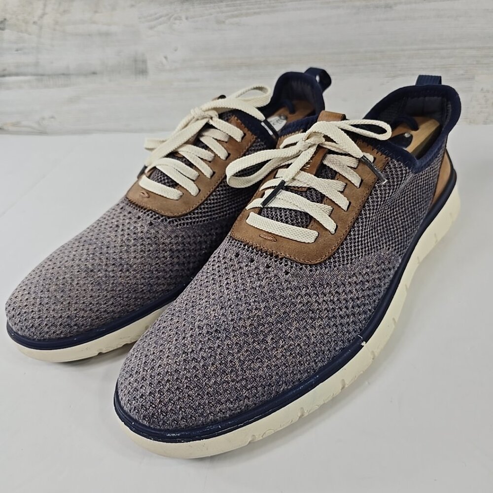 COLE HAAN Generation Zerogrand Stitchlite Sneaker Men's Size 11.5 M BLUE BROWN..